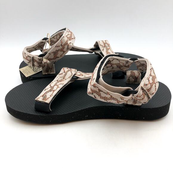 TEVA Womens Original Universal ReLoop Sandals US 8 EU 38 Natural Black NIB - Picture 8 of 12